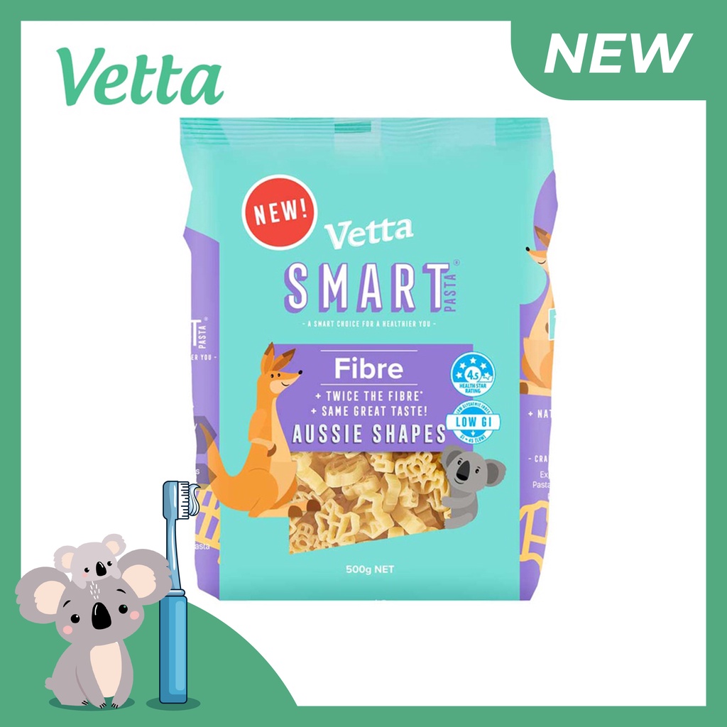 Mì rau củ yến mạch Vetta Smart Pasta (7 biểu tượng của Úc ) 500g