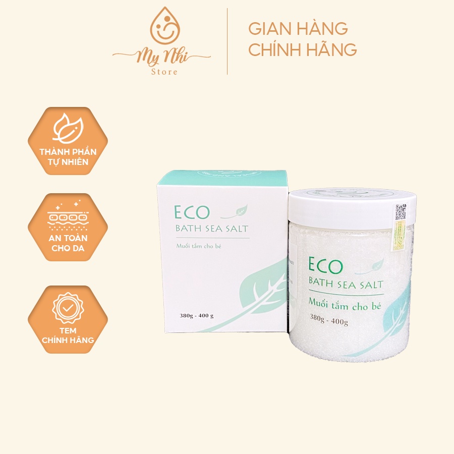 [ CHÍNH HÃNG ] Muối tắm bé Eco 400gr - An toàn tuyệt đối với bé