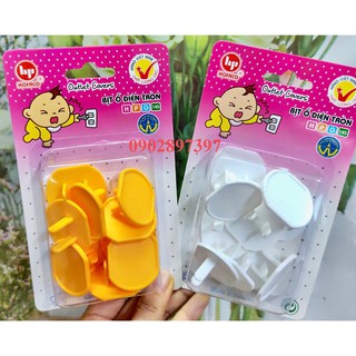 Bịt Ổ Điện Tròn HOFACO vĩ 10 cái An toàn cho bé - Hàng Việt Nam Chất Lượng Cao - Bịt ổ điện tròn HPG145