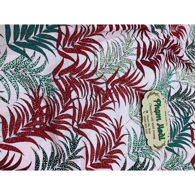 Vải thô mềm 100% cotton xả 50k 1m
