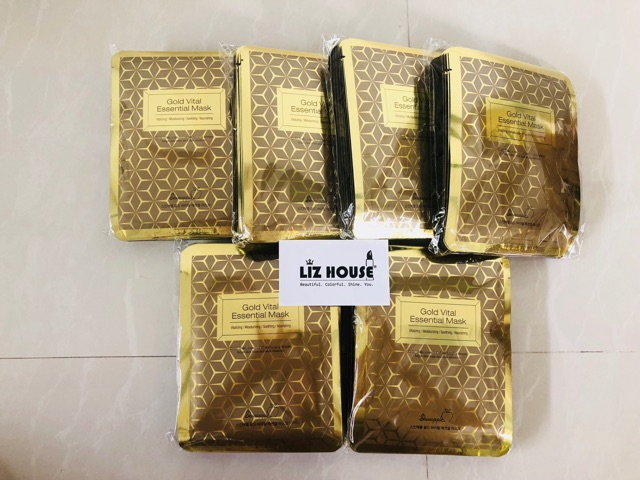 Mặt nạ Skinappld Gold Vital Essential tinh thể vàng