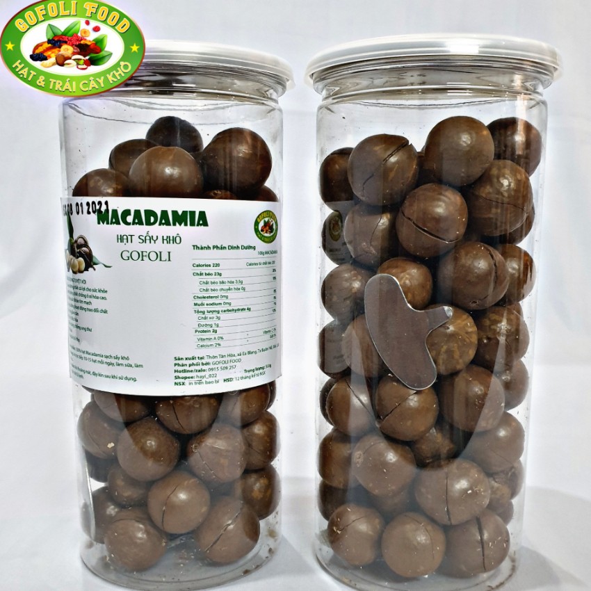 👍Hạt macca nứt vỏ sấy chín loại ngon 500g /Premium roasted macadamia nuts