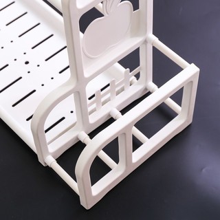 [HÀNG LOẠI 1] Kệ Gia Vị Nhà Bếp Và Nhà Tắm 2 Tầng Chữ H Kèm Khay Để Thớt Thông Minh