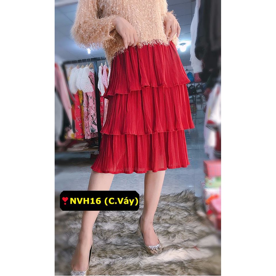 CHÂN VÁY XẾP LY 3 TẦNG