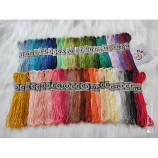 50 màu chỉ thêu tay Cotton giá tốt nhất