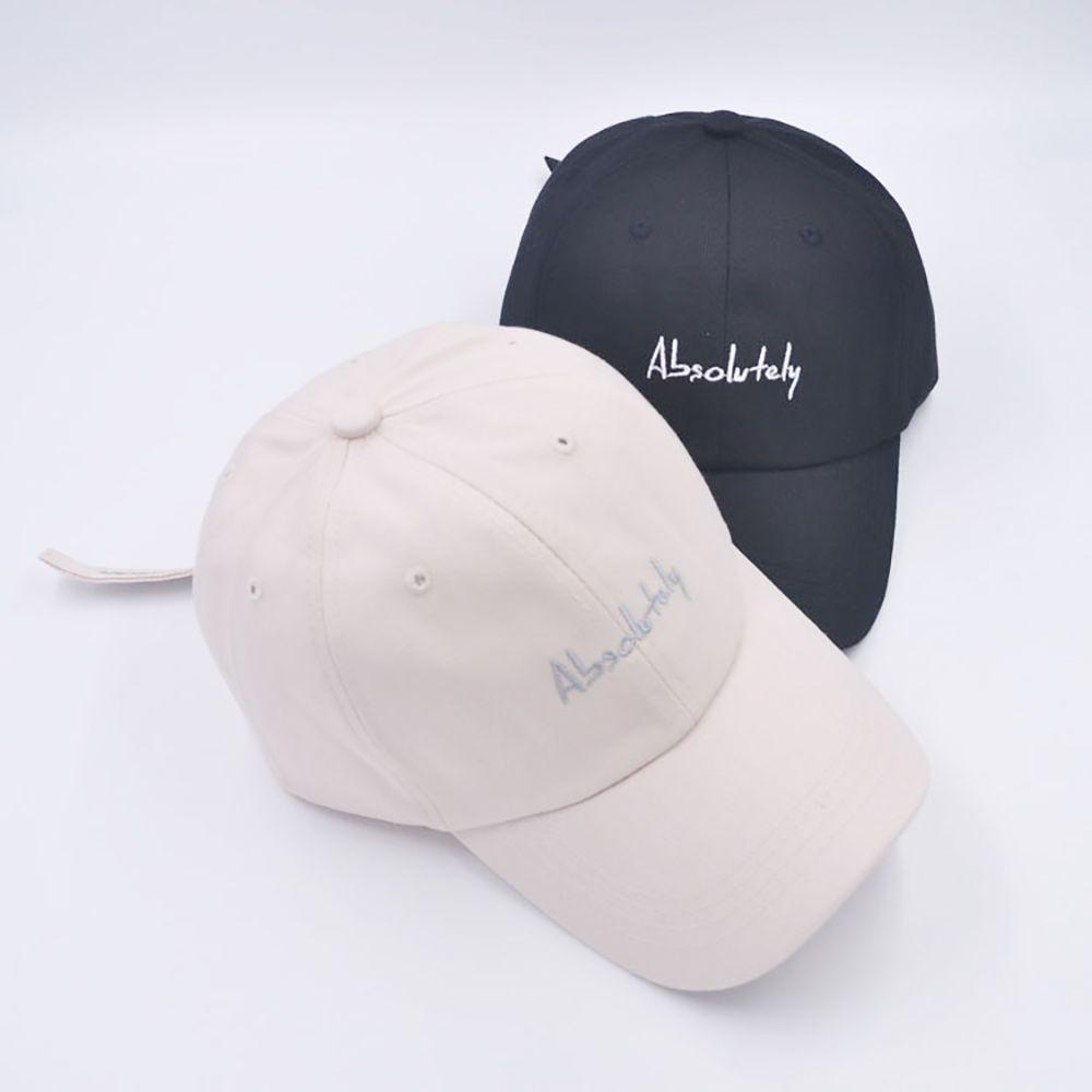 Mũ Lưỡi Trai Cotton Thêu Chữ Phong Cách Hip Hop Hàn Quốc Dành Cho Nữ