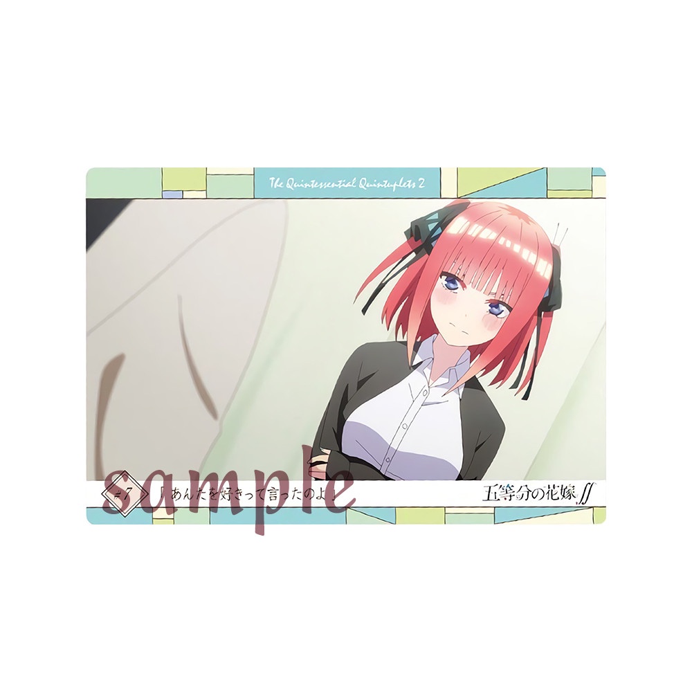 Ảnh card bo góc GOTOUBUN NO HANAYOME nhiều mẫu in hình Nhà Có 5 Nàng Dâu thẻ bo viền 5*8cm anime chibi sưu tầm