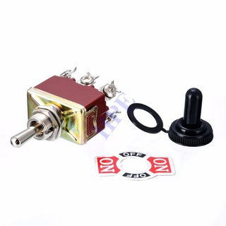 Công tắc gạt 6 chân 3 vị trí có nắp chụp - Loại tự trả về