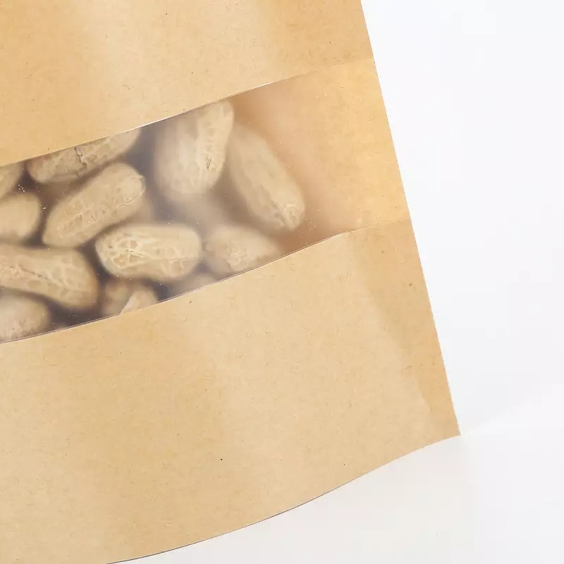 Combo 10 chiếc túi Zipper giấy Kraft đủ size, túi zip chống nước bảo quản thực phẩm đồ ăn