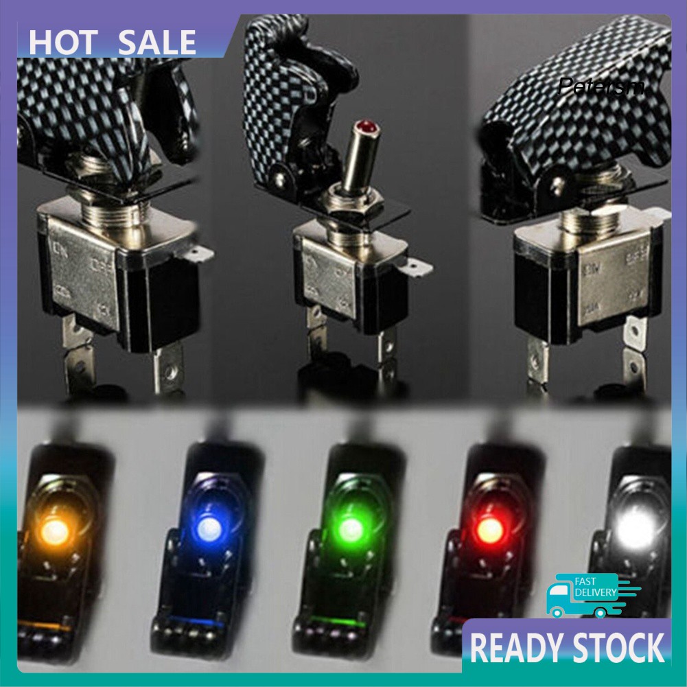 Rx Công Tắc On / Off Đèn LED 12V 20A Cho Xe Hơi