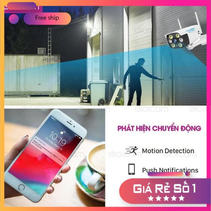 [Bán Sỉ - FreeShip] Camera YooSee ngoài trời Siêu nét 2.0mpx 1080P - 2 Anten W26s | BigBuy360 - bigbuy360.vn