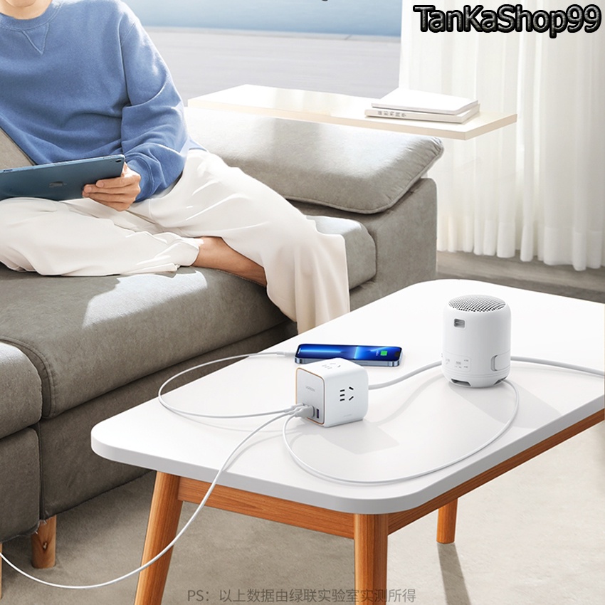 Củ Sạc Kiêm Ổ Cắm Ugreen 65w CD268 , 2 Type C , 2 Usb , 2 AC Hỗ Trợ Sạc Nhanh PD , PPS , SCP, QC Cho Điện Thoại laptop