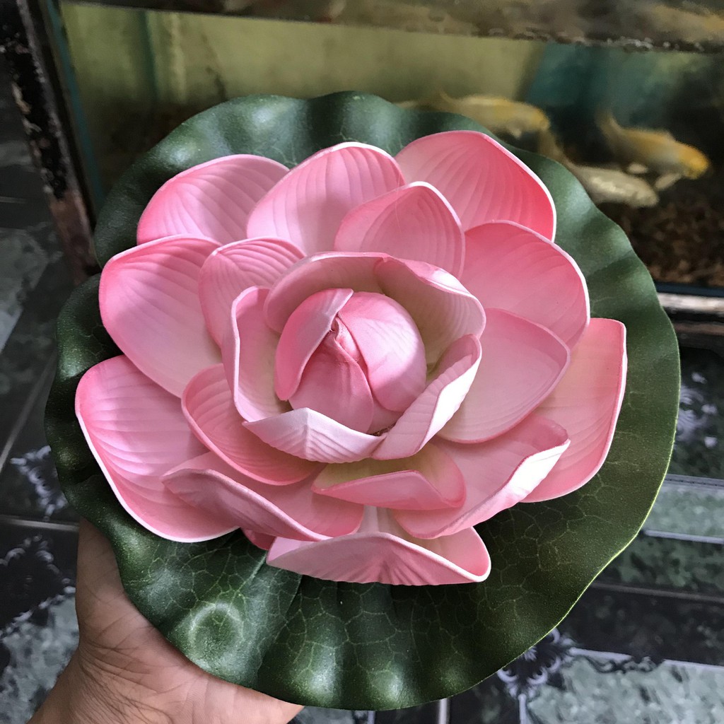 SEN GIẢ TRANG TRÍ HỒ CÁ NON BỘ ĐƯỜNG KÍNH 23CM