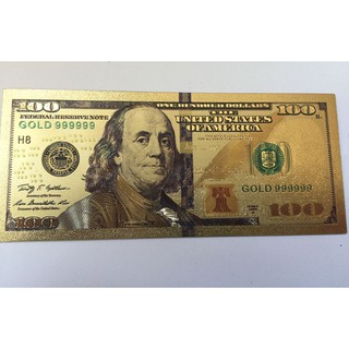 Tờ 100 USD mạ vàng