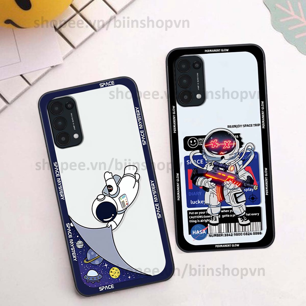 Ốp Oppo Reno5 4G / Reno5 5G / Reno 5 phi hành gia vũ trụ space.x siêu đẹp, thời trang