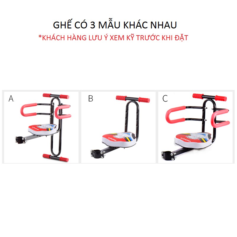 Ghế Gắn Trên Xe Đạp, Xe Điện Cho Trẻ Em Ngồi GB01 Cao Cấp