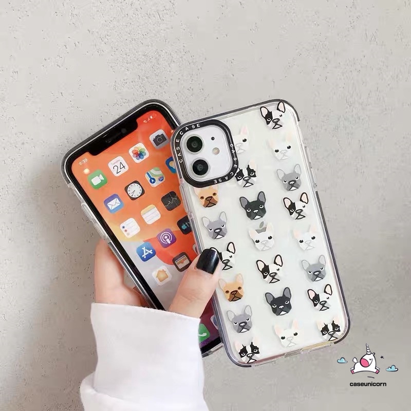 Ốp điện thoại TPU mềm họa tiết cún Bull hoạt hình cho iPhone 12 Pro Max iPhone 11 Pro Max 7plus 6 6s 7 8 Plus XR X XS MAX | BigBuy360 - bigbuy360.vn
