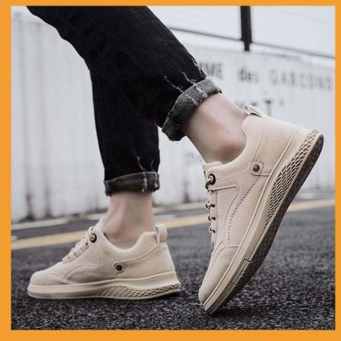 [HÀNG HOT TREND-2021] Giày thể thao nam, Giày Sneaker Nam Cổ Thấp Da Lộn cực dễ phối đồ