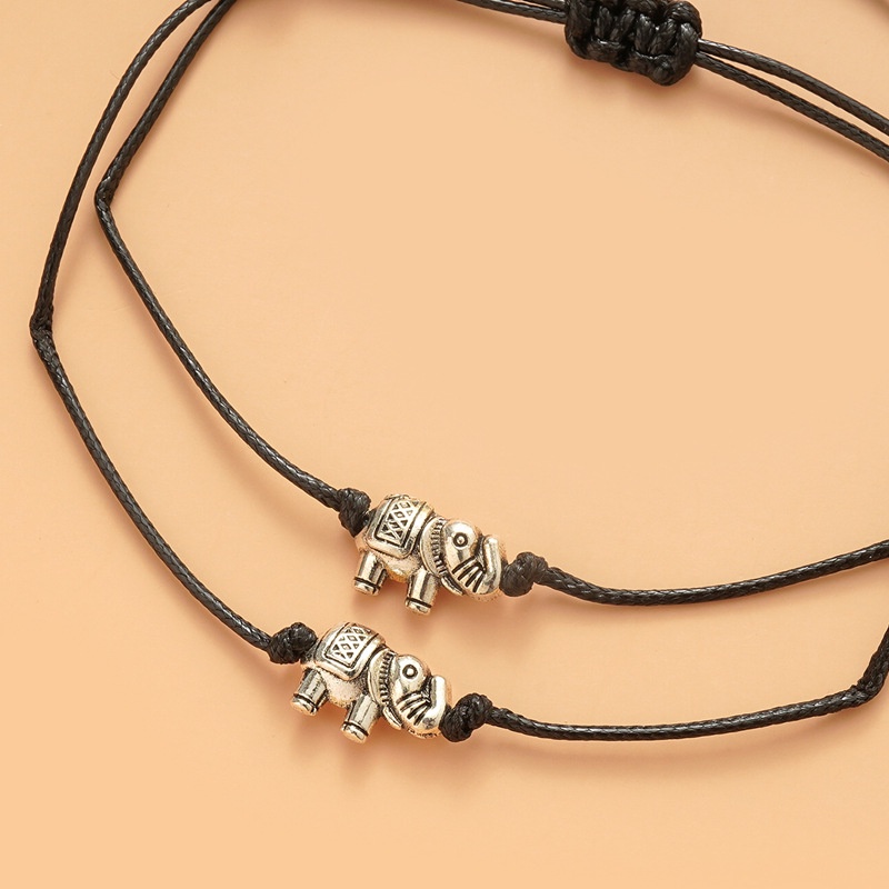 Vòng Tay Dây Bện Mặt Hợp Kim Khắc Chữ Best Friend Forever Love Thời Trang Cho Cặp Đôi