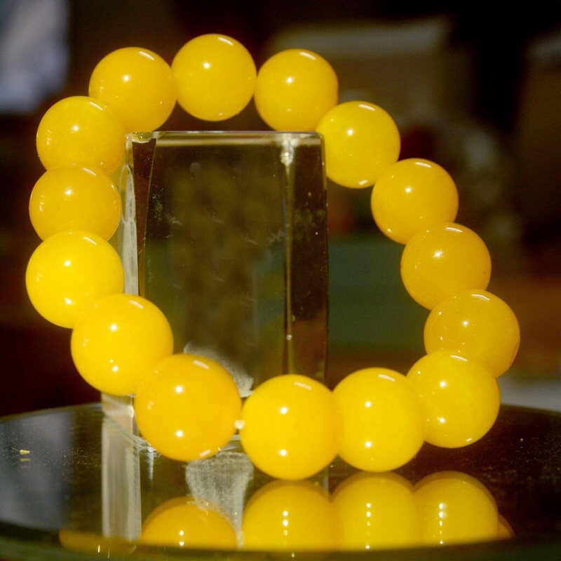 Vòng đá vàng mắt meo đủ size nam nữ - đá phong thuỷ