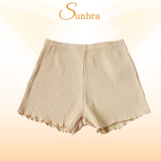Quần đùi mặc trong váy, mặc ngủ cotton gân tăm co dãn nhún bèo xinh xắn SUNBRA 900