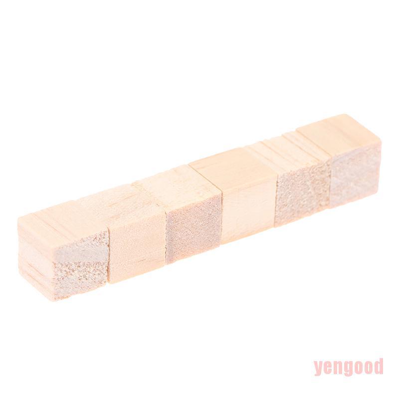 Set 100 khối gỗ vuông mini đồ chơi dành cho làm đồ thủ công DIY