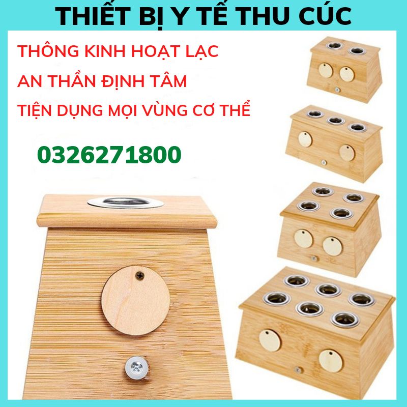 Hộp hơ cứu ngải-hộp trúc hơ ngải 1 lỗ 2 lỗ 3 lỗ 4 lỗ 6 lỗ dùng với nhang ngải