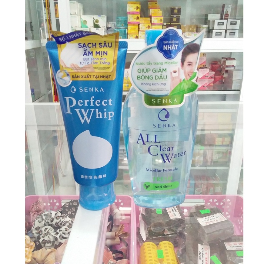 Combo sữa rữa mặt mặt và nước tẩy trang SenKa ( SRM 120g-NTT 230ml)