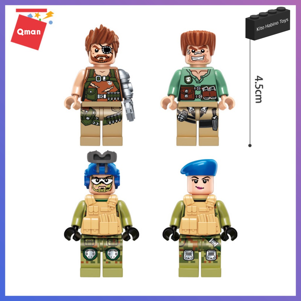 Bộ Lắp Ghép Đồ Chơi Lego Qman 661 Mảnh Ghép Xe Quân Sự Siêu Trang Bị Tối Tân 3207 Cho Trẻ Từ 6 Tuổi