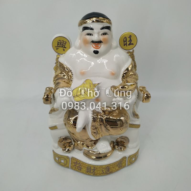 Ông tài ông địa  vắt chân ánh kim.