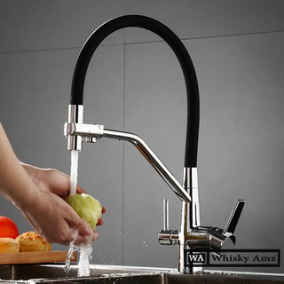 Mua Vòi rửa bát nóng lạnh 3 đường nước chất liệu inox 304 bảo hành 24 tháng .