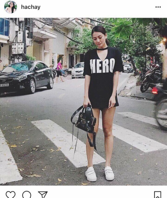 Túi da nứt kèm tag gương hot hit