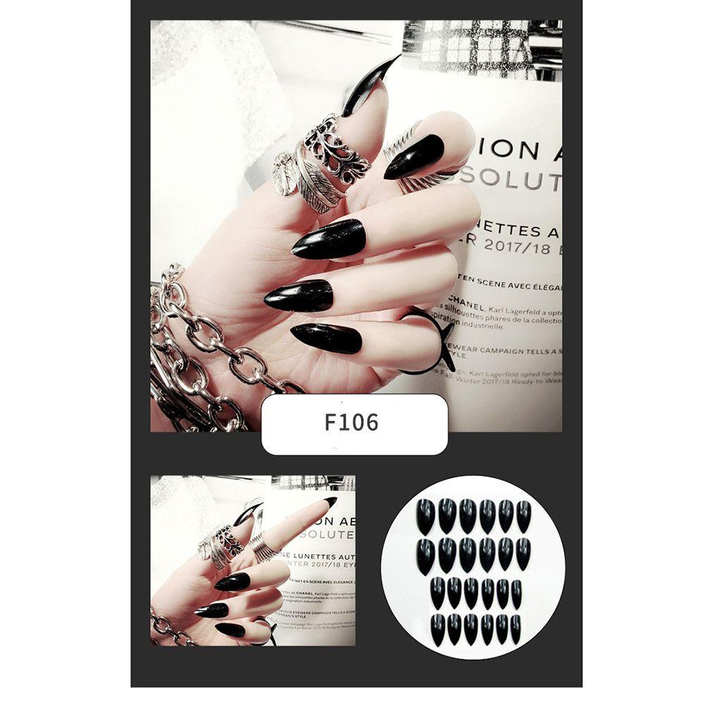 Hộp 24 Móng Tay Giả Trang Trí Nghệ Thuật