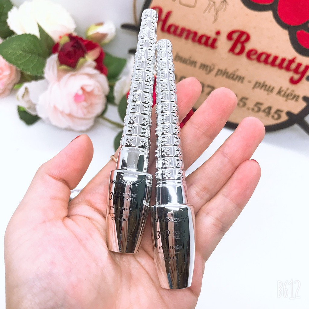 Kẻ mắt nước 3D vỏ bạc của kissbeauty sang chảnh E303 | BigBuy360 - bigbuy360.vn
