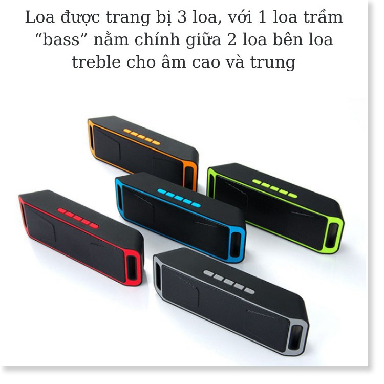 Loa bluetooth S208 loại xịn , loa siêu bass , âm thanh 3D , hỗ trợ bluetooth 4.0 , bảo hành chính hãng