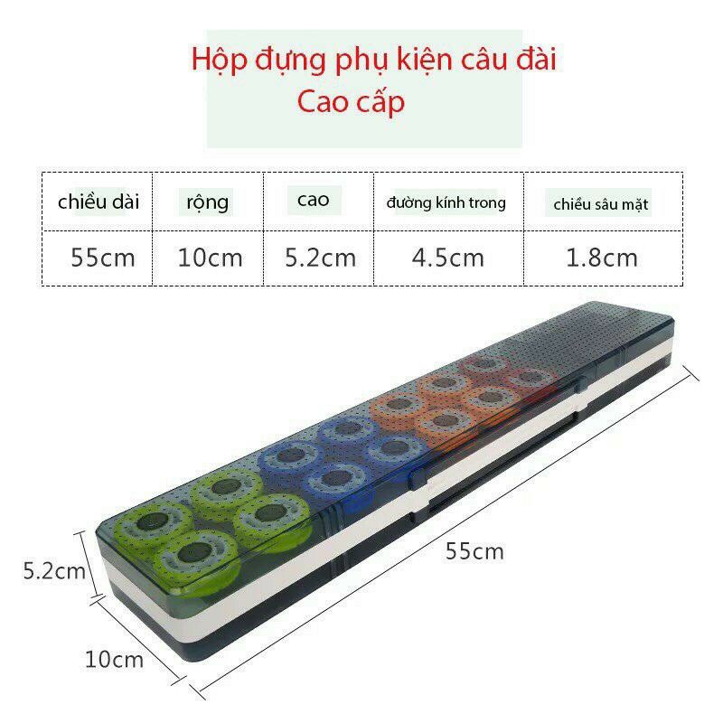 Hộp phao đa năng kèm trục silicon size 51cm và 55cm