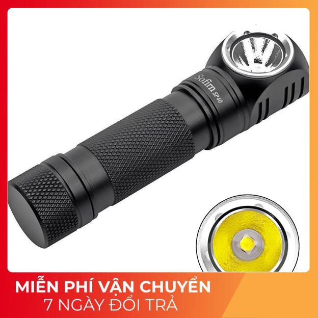 Đèn pin đa năng đội đầu SOFIRN SP40 sáng 1200lm tầm chiếu xa 136m LED CREE XPL sạc Miccro USB pin 18650