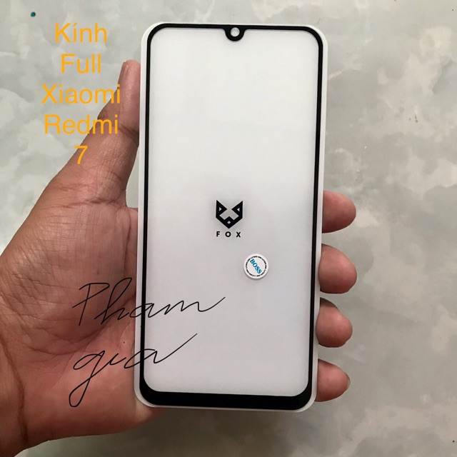 Kính cường lực xiaomi redmi 7 Full màn hình (9D/10D)