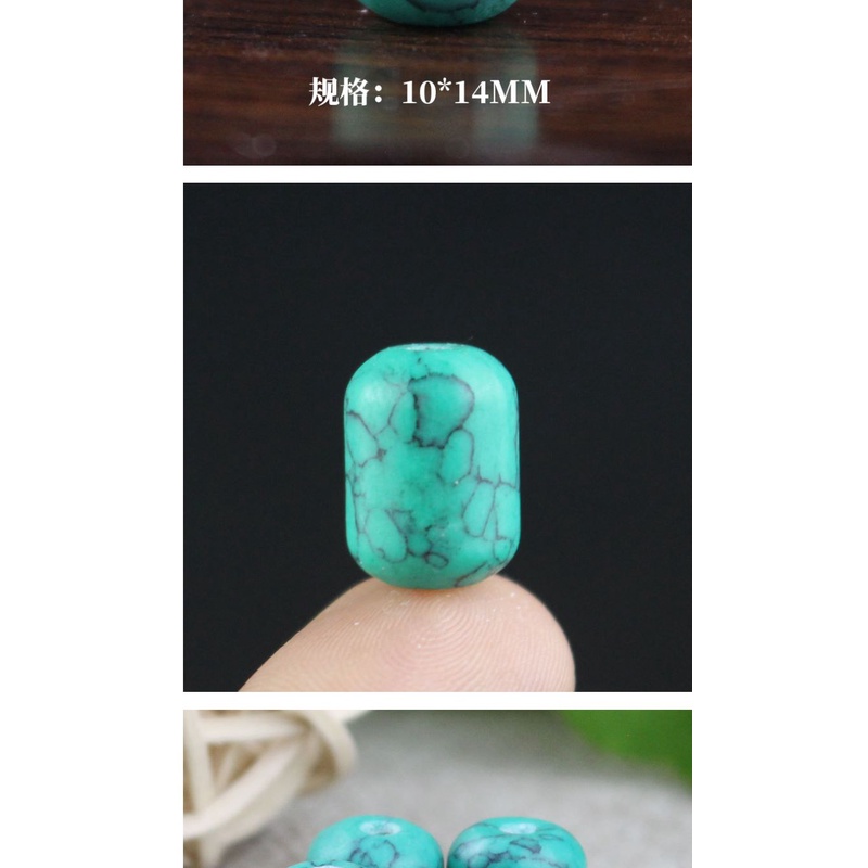 Hạt Xỏ Hạt Ngọc Lam 10 * 14mm Dùng Làm Trang Sức