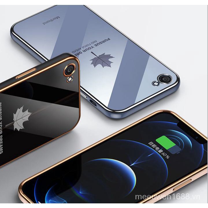 Ốp điện thoại QIANZI họa tiết lá phong cho Vivo Y81 Vivo Y81I Vivo Y81