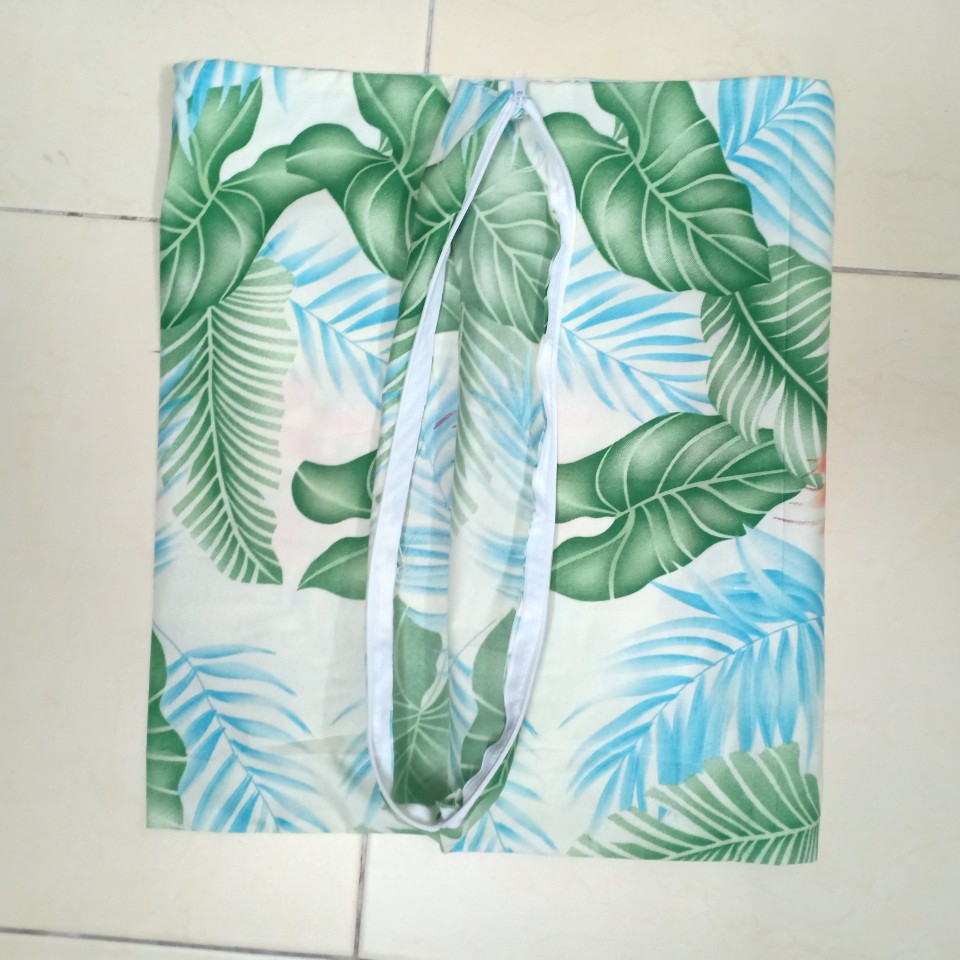 Vỏ ruột gối nằm (chưa dồn gòn) có khóa kéo, kích thước 45x65cm