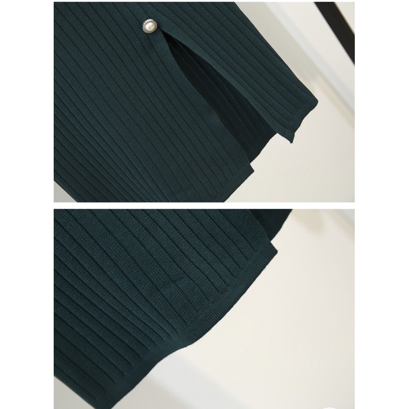 MS086 Chân váy len xẻ lệch đính ngọc | BigBuy360 - bigbuy360.vn