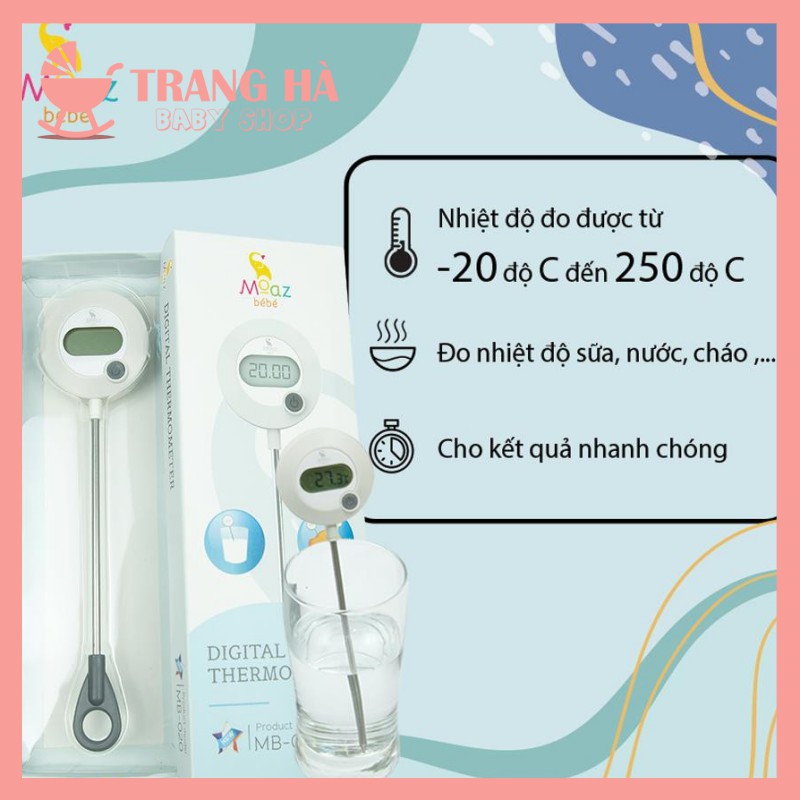 ✔️CHÍNH HÃNGNHIỆT KẾ ĐO SỮA MOAZ BEBE MB020