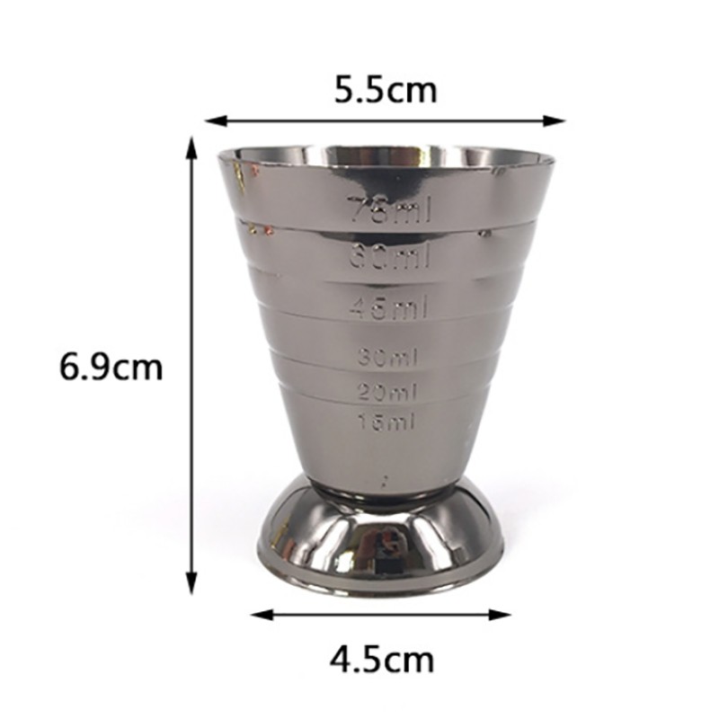 4Pack,3 Kinds of Capacity Scale Display Stainless Steel Measuring Cup