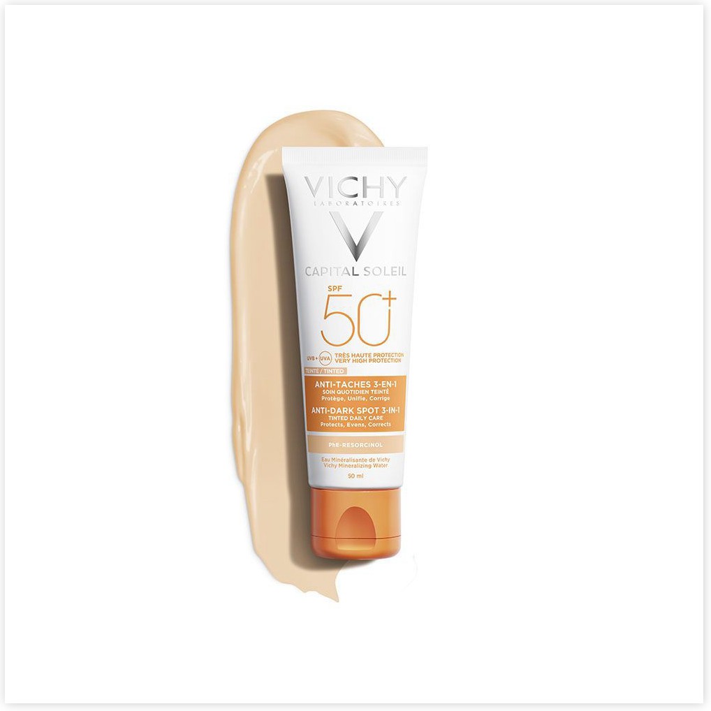 [Mã chiết khấu giảm giá chính hãng] VICHY Idéal Soleil Anti Taches Anti Dark Spots Spf 50+ - Kem Chống Nắng Mẫu Mới 50ml