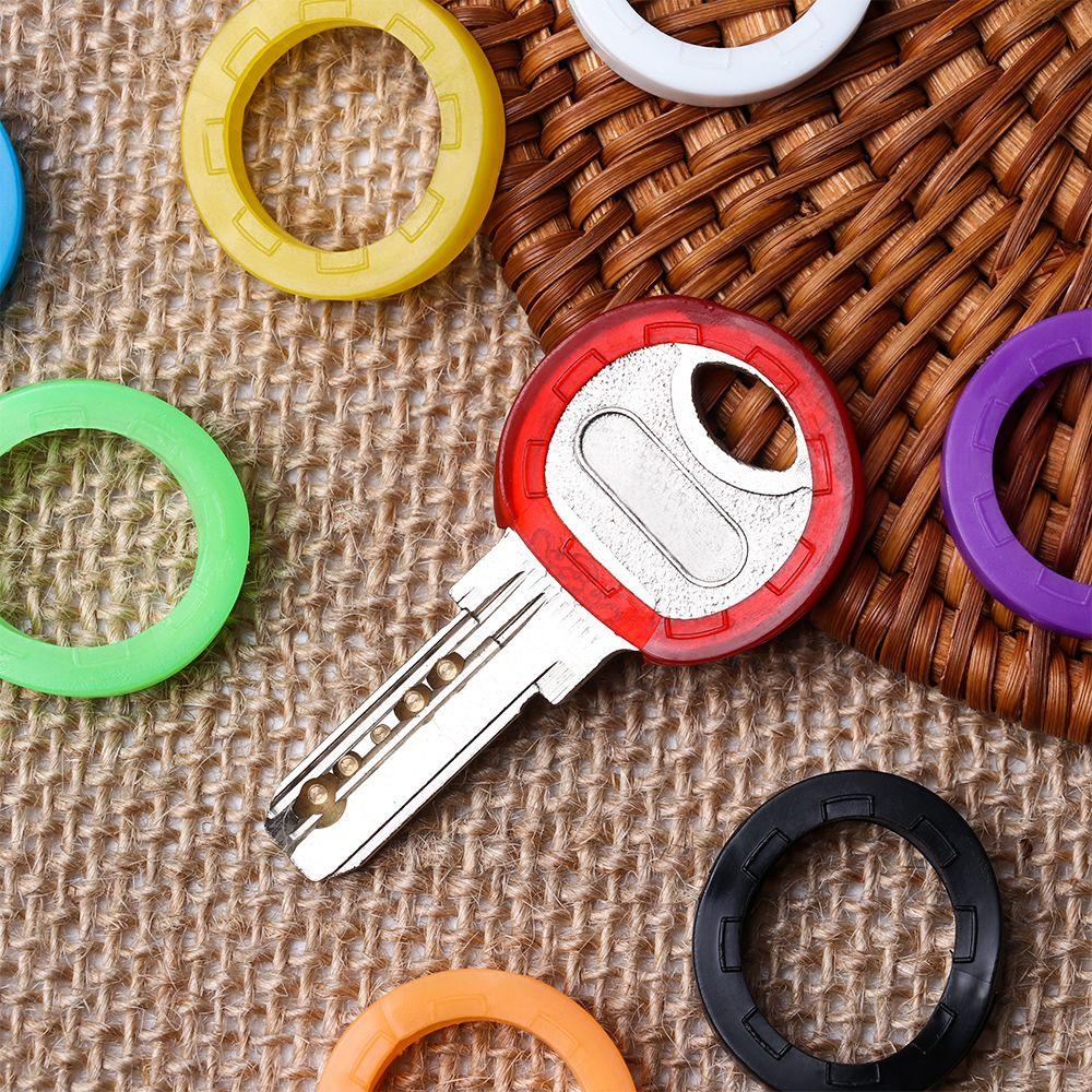 Set 1 8 Vỏ Bọc Chìa Khóa Thời Trang Sắp Xếp Gọn Gàng Màu Sắc Ngẫu Nhiên