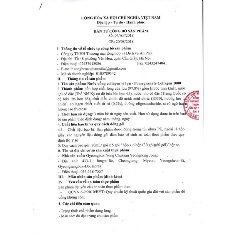 collagen lựu đỏ | Thế Giới Skin Care