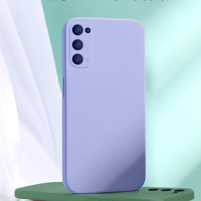 Vỏ điện thoại silicon lỏng cho OPPO Reno5 5G Reno5 Pro 5G Vỏ sau bảo vệ mềm chính hãng