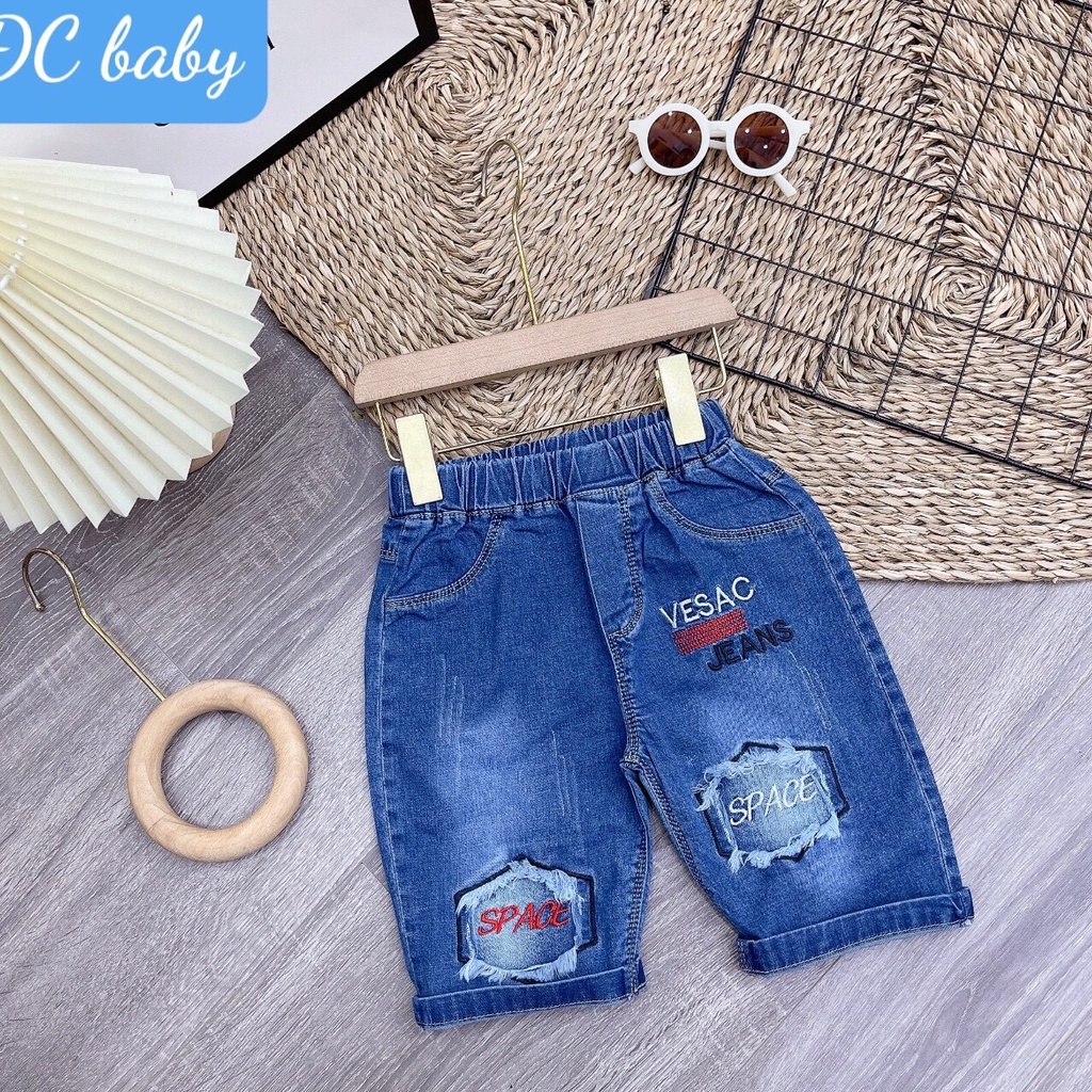 Quần Jean Ngố Rách Gối Cho Bé Phong Cách Cực Cá Tính