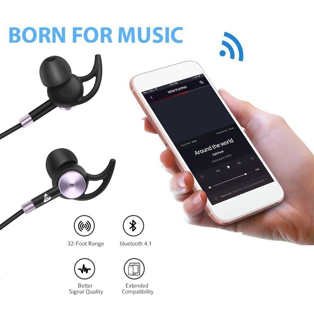 Tai Nghe Bluetooth Thể Thao Có Nam Châm